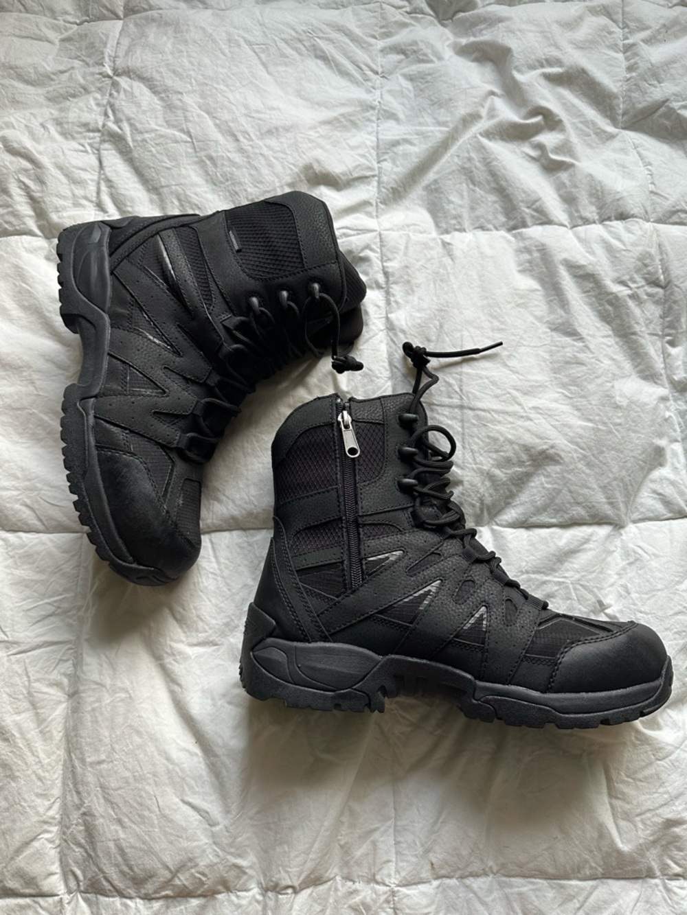 Denali Steel Toe Waterproof Tactical Boots for Men - Black